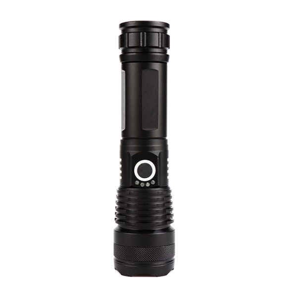Cross-Border New P50 Strong Light Long-Range Flashlight Aluminum Alloy Telescopic Zoom Usb Charging Outdoor Lighting Flashlight - 图片 5