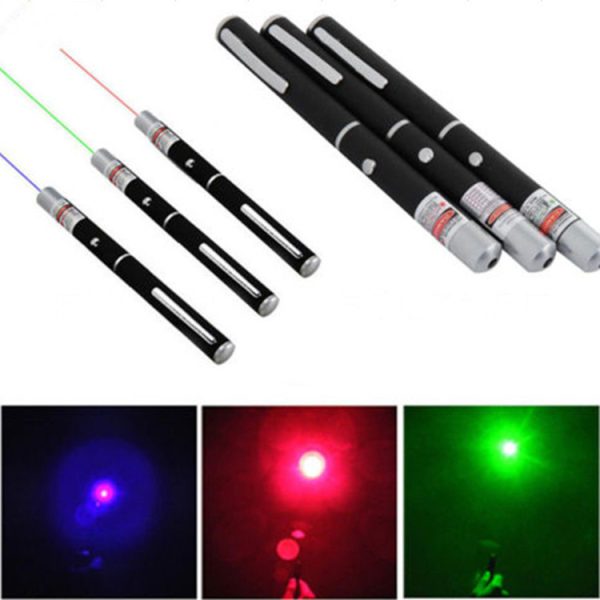 Spot Supply Of Three-Color Laser Pens Laser Red Light Green Light Blue Purple Single Point Beam Instruction Guide Pen Flashlight - 图片 2