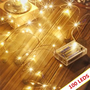 Led Battery Box Copper Wire/Silver Wire String Lights Full Of Stars Fairy Holiday Lights Christmas Decoration Light String Waterproof