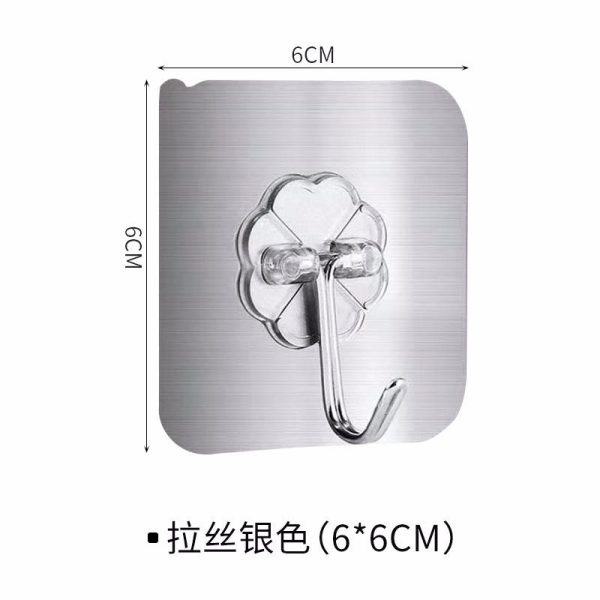Strong Adhesive Hooks, Powerful Adhesive Hooks, No Holes, Marks, Load-Bearing Adhesive, Transparent Kitchen Wall Hooks, Strong Walls - 图片 8