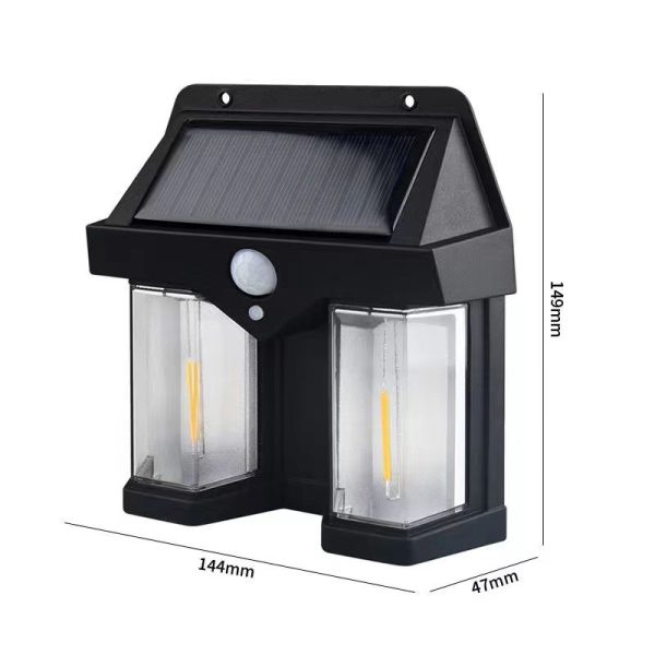 Outdoor Solar Small House Light Induction Tungsten Wire Warm Light Wall Light Courtyard Villa Garden Waterproof House Wall Light - 图片 17