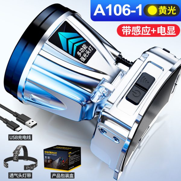 Led High-Light Long-Range Head Mounted Rechargeable Mining Lamp Outdoor Camping Night Fishing Home Emergency Stall Lamp Wholesale - 图片 10