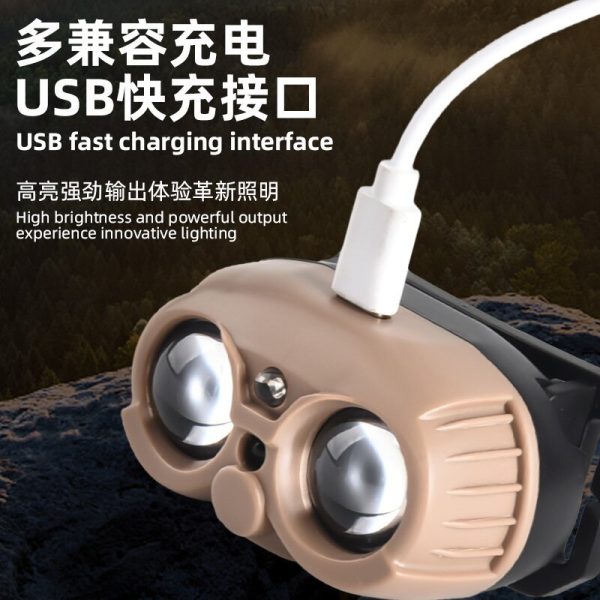 Intelligent Sensing Usb Charging Induction Headlight Led Night Fishing Portable Bright Light Night Running Small Headlight Outdoor Headlight - 图片 4