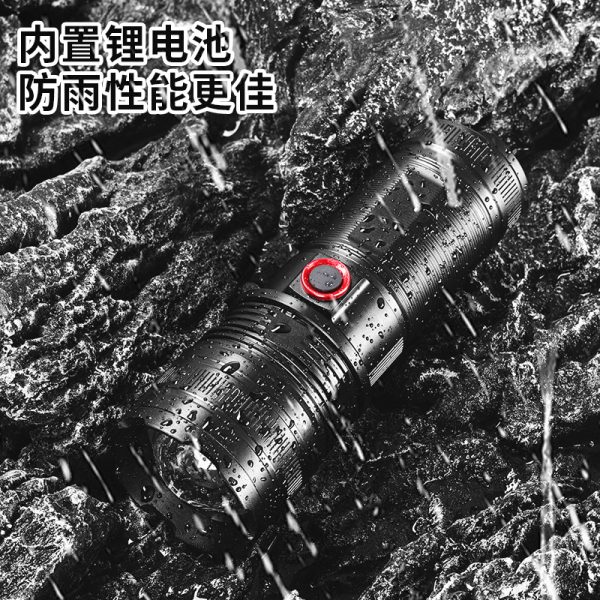 New High-Light Flashlight Long-Range White Laser Outdoor Multi-Function High-Power Long-Range Zoom Portable Flashlight - 图片 4