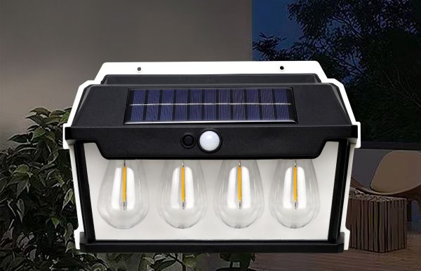 Outdoor Solar Small House Light Induction Tungsten Wire Warm Light Wall Light Courtyard Villa Garden Waterproof House Wall Light - 图片 16