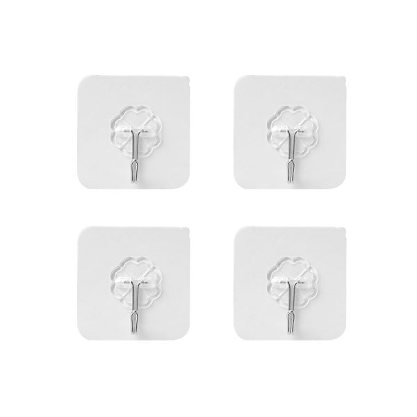 Strong Adhesive Hooks, Powerful Adhesive Hooks, No Holes, Marks, Load-Bearing Adhesive, Transparent Kitchen Wall Hooks, Strong Walls - 图片 5