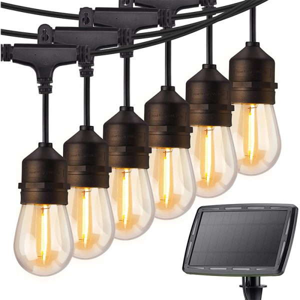 Outdoor Waterproof S14 Light String Hanging Garden Light Running Lantern Festival Lighting Atmosphere Decorative Light Solar Light String - 图片 13