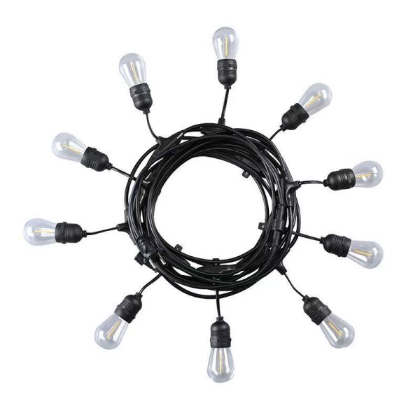 Outdoor Waterproof S14 Light String Hanging Garden Light Running Lantern Festival Lighting Atmosphere Decorative Light Solar Light String - 图片 5