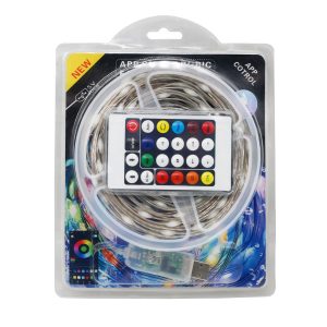 5V Fantasy Color Bluetooth Leather Line Light Set Rgb Fantasy Color String Marble Mobile App Control Christmas Atmosphere Decoration