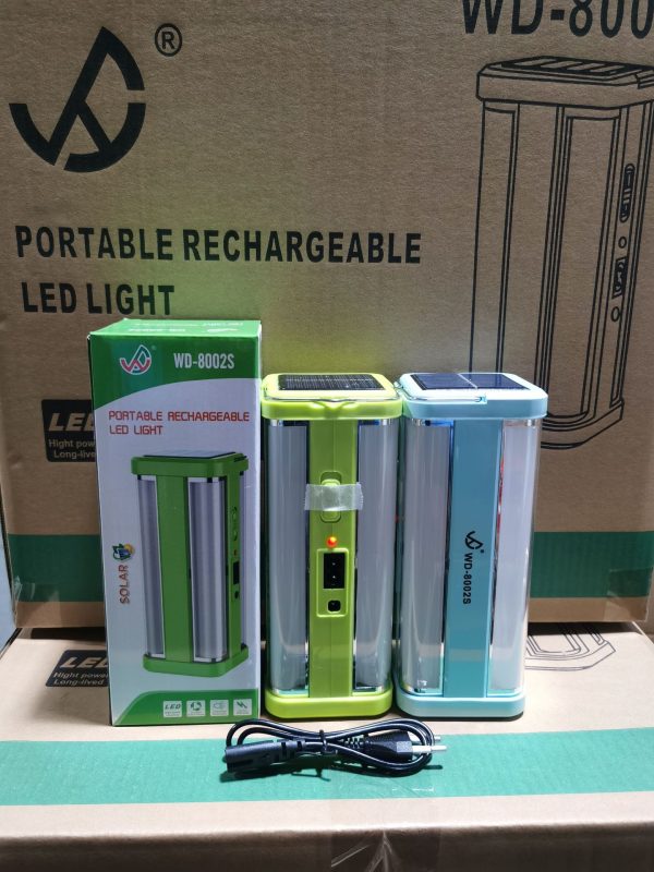 Solar Portable Rechargeable 4-Sided Glow Camping Light 8002S No Dead Corner Photo Emergency Light 7977S - 图片 7