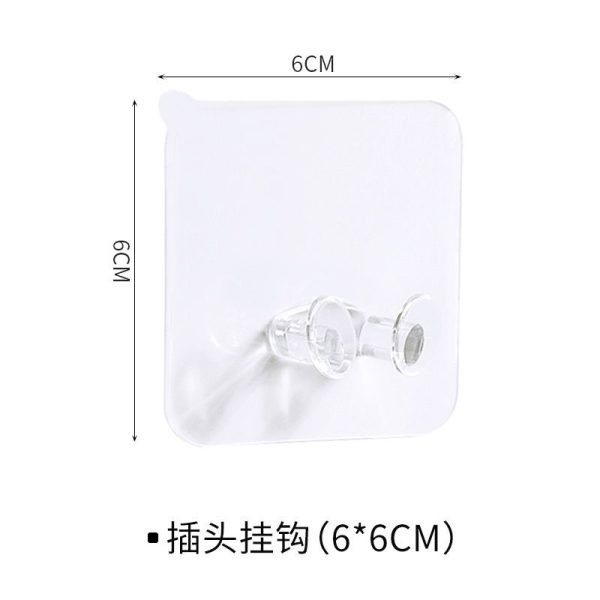 Strong Adhesive Hooks, Powerful Adhesive Hooks, No Holes, Marks, Load-Bearing Adhesive, Transparent Kitchen Wall Hooks, Strong Walls - 图片 7