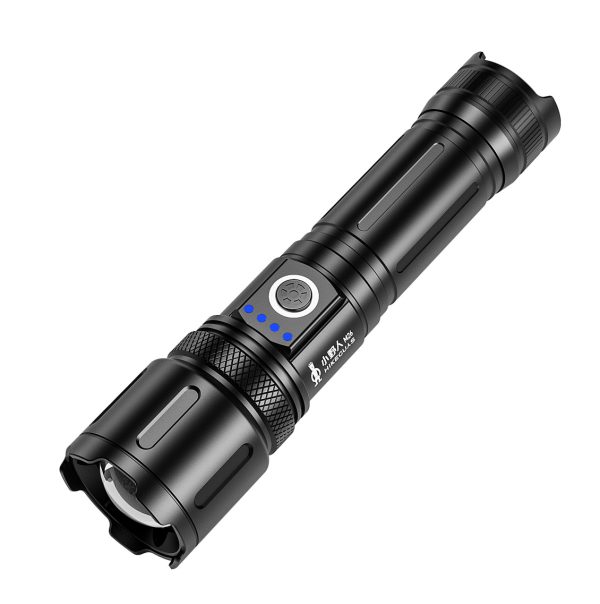 Cross-Border Outdoor Zoom Emergency Lighting For Convenient Charging Flashlight Laser Long-Range Led Fire Flashlight - 图片 5