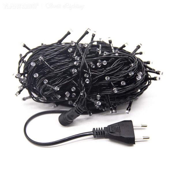 Source Factory 20 Meters Black Line With Flash Bubble Led Light Outdoor Waterproof Male And Female Insert Lighting Project Full Of Star Light String - 图片 5