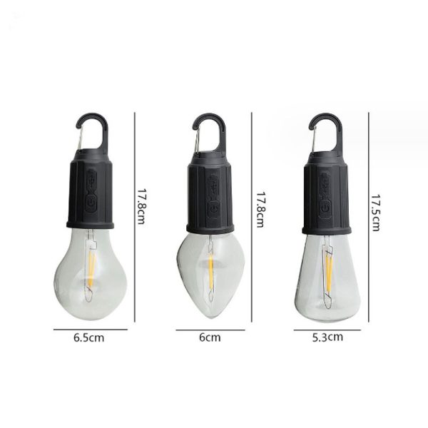 New Led Camping Lights Rechargeable Retro Atmosphere Camping Lights Tungsten Tent Outdoor Emergency Lighting Indoor Lights - 图片 2