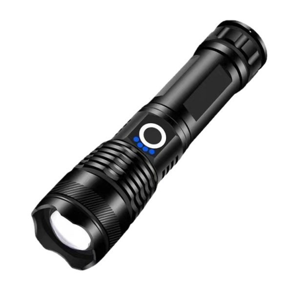 Cross-Border White Laser Strong Light Flashlight Usb Charging Outdoor Emergency Flood Prevention Searchlight P50 Long-Range Lighting Generation - 图片 5