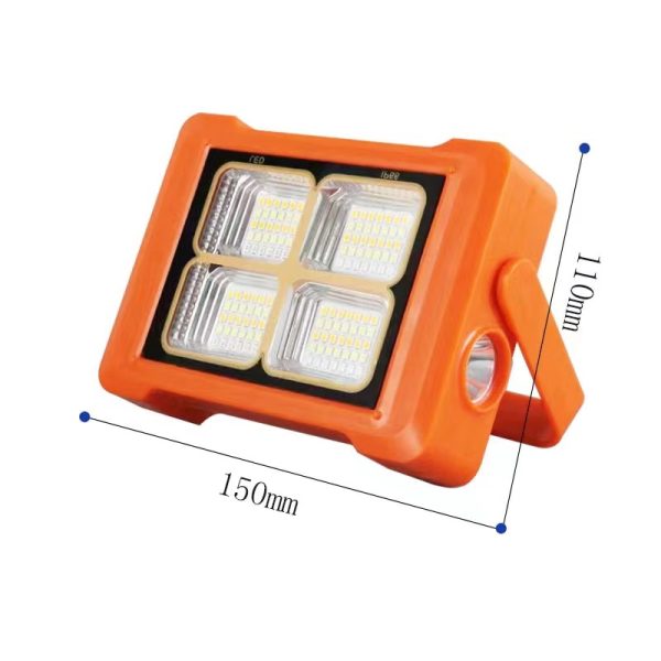 Solar Portable Lamp Charging Projector Light Courtyard Outdoor Camping Light Portable High Power Ultra Bright Emergency Lighting - 图片 8