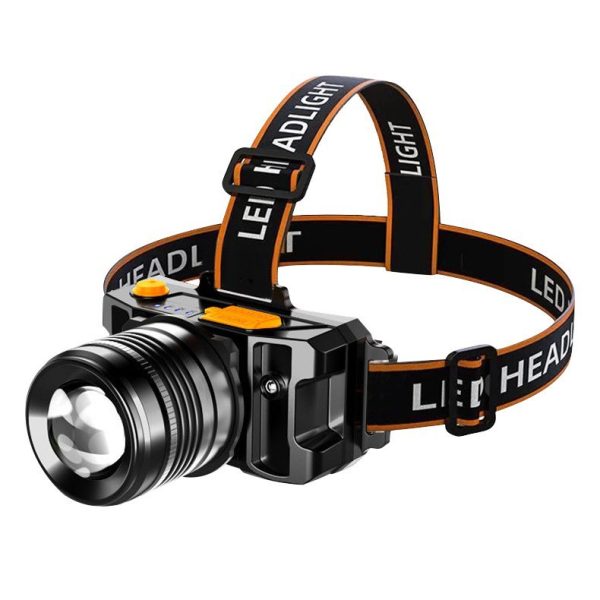 Cross-Border Intelligent Induction Headlight Head Mounted P50 Strong Basal Headlight Mine Lamp Outdoor Work Lamp Led Electric Display Fishing Lamp - 图片 12