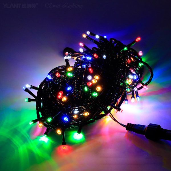 Source Factory 20 Meters Black Line With Flash Bubble Led Light Outdoor Waterproof Male And Female Insert Lighting Project Full Of Star Light String - 图片 3