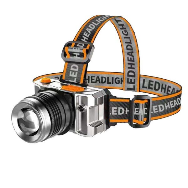 Cross-Border Intelligent Induction Headlight Head Mounted P50 Strong Basal Headlight Mine Lamp Outdoor Work Lamp Led Electric Display Fishing Lamp - 图片 10