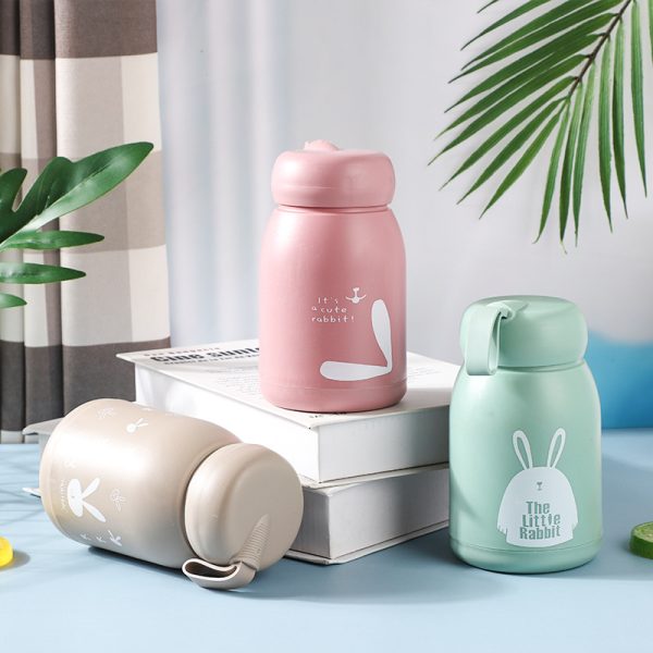 Mengmeng Rabbit Water Cup Double-Layer Household Plastic Glass Cup Floor Opening Event Gift Cup Office Advertising Glass Cup - 图片 3