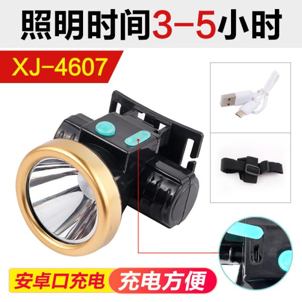 Led Headlights Super Bright And Bright Outdoor Head-Mounted Fishing Lamp Rechargeable Night Fishing Lamp Household Mini Flashlight - 图片 3