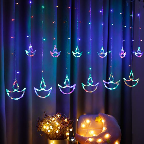 Manufacturer Wholesale Led Colorful Lights Indian Diwali Decorative Lights Ten Thousand Lights Festival Curtain Lights Diwali Festival Lights Strings - 图片 7