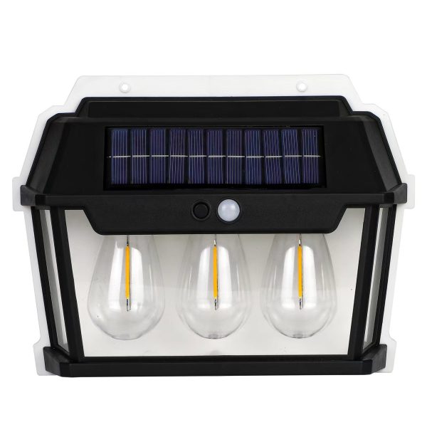 Outdoor Solar Small House Light Induction Tungsten Wire Warm Light Wall Light Courtyard Villa Garden Waterproof House Wall Light - 图片 6