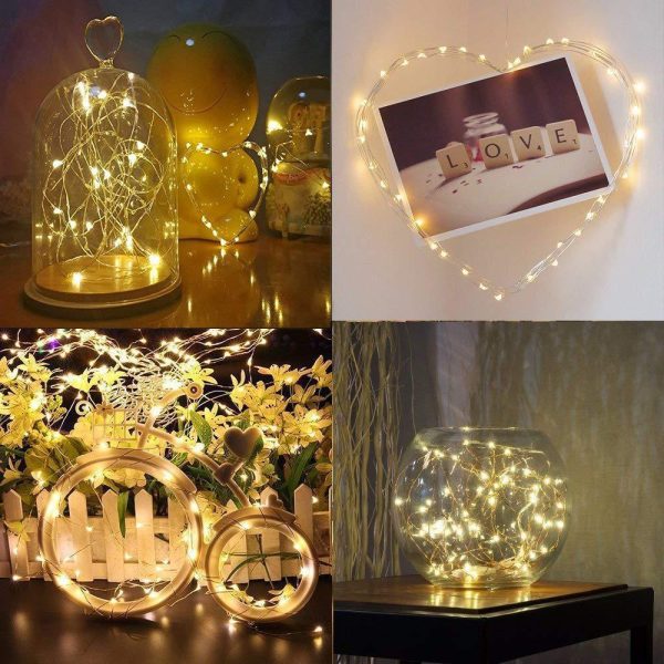 Led Battery Box Copper Wire/Silver Wire String Lights Full Of Stars Fairy Holiday Lights Christmas Decoration Light String Waterproof - 图片 4