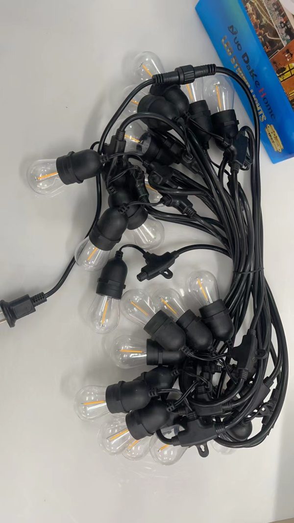 Outdoor Waterproof S14 Light String Hanging Garden Light Running Lantern Festival Lighting Atmosphere Decorative Light Solar Light String - 图片 10