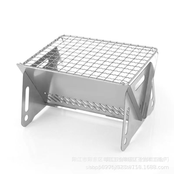 Outdoor Card Stove Portable Charcoal Stove Wood Fire Stove Disposable Stove Barbecue Grill Grill Folding Grill Grill Grill Grill - 图片 5