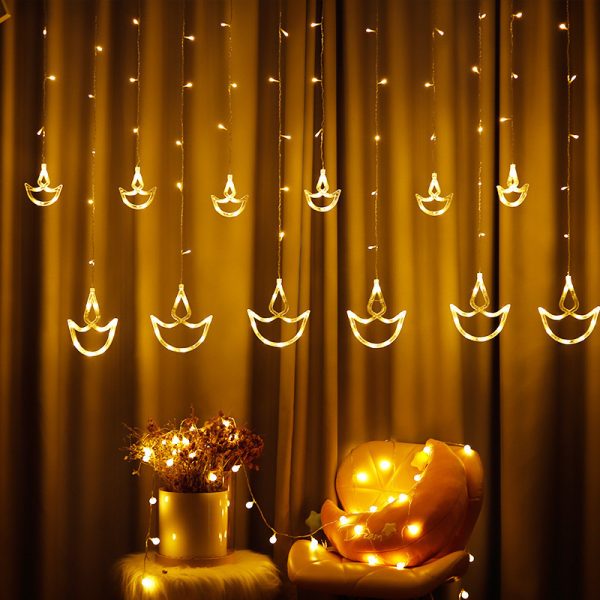 Manufacturer Wholesale Led Colorful Lights Indian Diwali Decorative Lights Ten Thousand Lights Festival Curtain Lights Diwali Festival Lights Strings - 图片 6