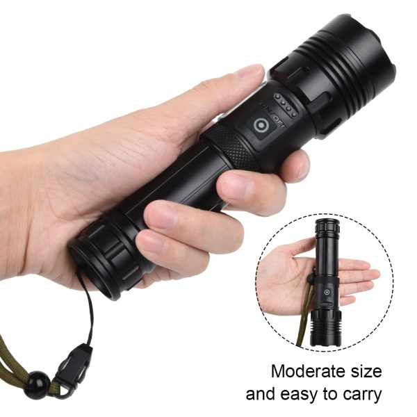 Cross-Border New P90 Strong Light Flashlight Usb Charging P70+Cob Lamp Work Light P160 Red And White Light - 图片 5